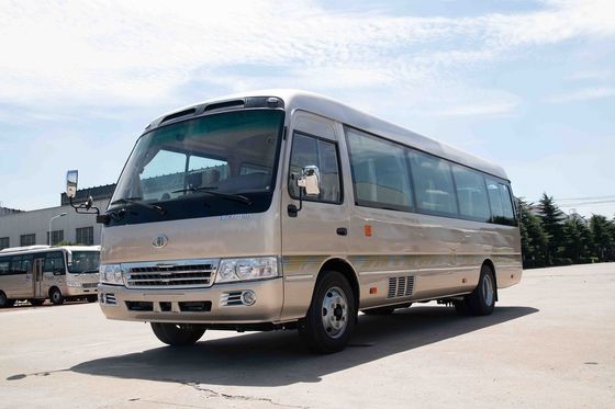 Κίνα Ταξίδι 30 πολυτέλειας πεντάλι ποδιών μοχλών μικρών λεωφορείων Seater που επισκέπτεται τη μηχανή της CUMMINS προμηθευτής