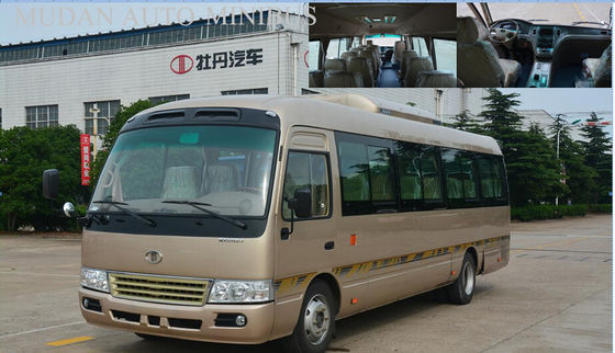 Κίνα Πετρελαιοκίνητο μίνι λεωφορείο ακτοφυλάκων 7,5 μέτρων, μετατόπιση λεωφορείων 2982cc σχολικών πόλεων προμηθευτής