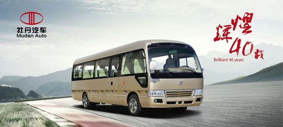 Κίνα Προσαρμοσμένο μικρό λεωφορείο 31 ακτοφυλάκων εμπορικό όχημα επιβατών καθισμάτων PC με το κιβώτιο ταχυτήτων Mannual προμηθευτής