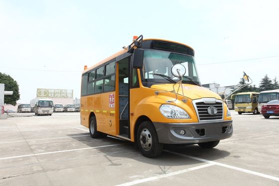 Κίνα Ανθεκτικός κόκκινος σχολικός μικρός επιβάτης 25 αστεριών μηχανή της Cummins πολυτέλειας μικρών λεωφορείων καθισμάτων προμηθευτής